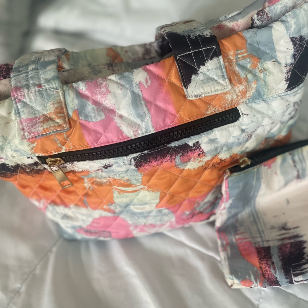 Mutlticolor Quilted Purse - excellent condition